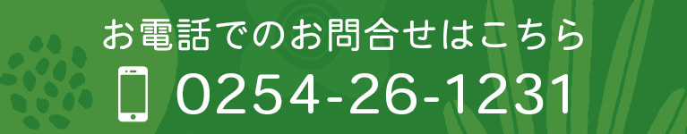 お電話でのお問合せはこちら